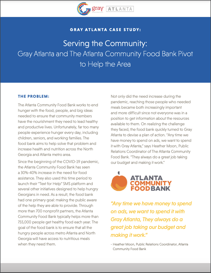 Atlanta Community Food Bank Case Study Cover